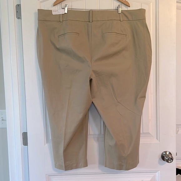 NWT Lane Bryant The Allie Crop Khaki Pants Size 28 - Picture 8 of 14